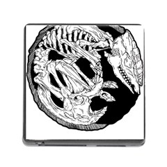 Fossil T- Shirt Armadillo Fossil X Inktober 22 - Black Design T- Shirt Memory Card Reader (square 5 Slot) by ZUXUMI