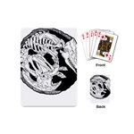 Fossil T- Shirt Armadillo Fossil X Inktober 22 - Black Design T- Shirt Playing Cards Single Design (Mini) Back