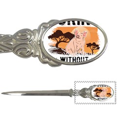 Pig T-shirtlife Would Be So Boring Without Pigs T-shirt Letter Opener by EnriqueJohnson