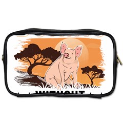 Pig T-shirtlife Would Be So Boring Without Pigs T-shirt Toiletries Bag (two Sides) by EnriqueJohnson