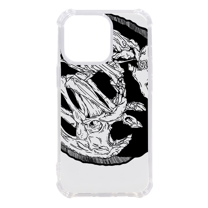 Fossil T- Shirt Armadillo Fossil X Inktober 22 - Black Design T- Shirt iPhone 13 Pro TPU UV Print Case