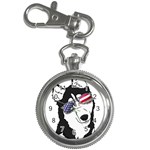 Fourth Of July T- Shirt Patriotic Husky T- Shirt Key Chain Watches Front