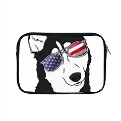 Fourth Of July T- Shirt Patriotic Husky T- Shirt Apple Macbook Pro 15  Zipper Case by ZUXUMI