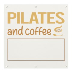 Pilates T-shirtif It Involves Coffee Pilates T-shirt Banner And Sign 4  X 4  by EnriqueJohnson