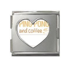 Ping Pong T-shirtif It Involves Coffee Ping Pong Table Tennis T-shirt Mega Link Heart Italian Charm (18mm) by EnriqueJohnson