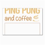 Ping Pong T-shirtif It Involves Coffee Ping Pong Table Tennis T-shirt Postcards 5  x 7  (Pkg of 10) Front