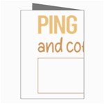 Ping Pong T-shirtif It Involves Coffee Ping Pong Table Tennis T-shirt Greeting Card Right