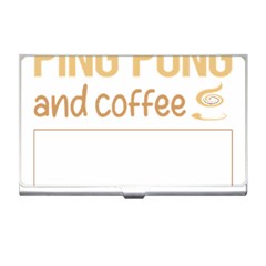 Ping Pong T-shirtif It Involves Coffee Ping Pong Table Tennis T-shirt Business Card Holder by EnriqueJohnson