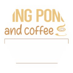 Ping Pong T-shirtif It Involves Coffee Ping Pong Table Tennis T-shirt Wooden Puzzle Hexagon by EnriqueJohnson