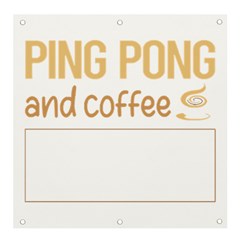 Ping Pong T-shirtif It Involves Coffee Ping Pong Table Tennis T-shirt Banner And Sign 4  X 4  by EnriqueJohnson