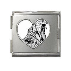 Fowl T- Shirt Fowl Play X Inktober 22 T- Shirt Mega Link Heart Italian Charm (18mm)