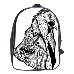 Fowl T- Shirt Fowl Play X Inktober 22 T- Shirt School Bag (xl) by ZUXUMI