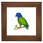 Pionus T-shirtwhite Look Calm Pionus 01 T-shirt (1) Framed Tile Front