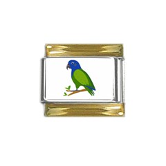 Pionus T-shirtwhite Look Calm Pionus 01 T-shirt (1) Gold Trim Italian Charm (9mm) by EnriqueJohnson