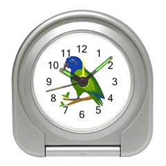 Pionus T-shirtwhite Look Calm Pionus 01 T-shirt (1) Travel Alarm Clock by EnriqueJohnson