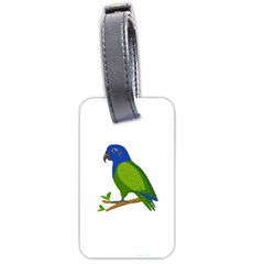 Pionus T-shirtwhite Look Calm Pionus 01 T-shirt (1) Luggage Tag (one Side) by EnriqueJohnson