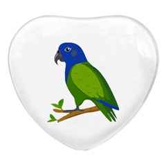 Pionus T-shirtwhite Look Calm Pionus 01 T-shirt (1) Heart Glass Fridge Magnet (4 Pack)