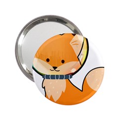 Fox T- Shirt Kawaii Astronaut Fox T- Shirt 2 25  Handbag Mirrors by ZUXUMI