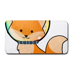 Fox T- Shirt Kawaii Astronaut Fox T- Shirt Medium Bar Mat by ZUXUMI