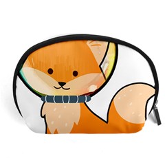 Fox T- Shirt Kawaii Astronaut Fox T- Shirt Accessory Pouch (large) by ZUXUMI