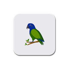 Pionus T-shirtwhite Look Calm Pionus 01 T-shirt Rubber Square Coaster (4 Pack) by EnriqueJohnson