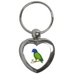 Pionus T-shirtwhite Look Calm Pionus 01 T-shirt Key Chain (Heart) Front