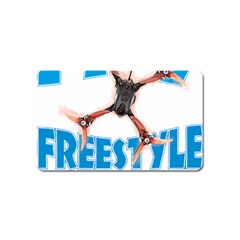 Fpv Freestyle T- Shirt F P V Freestyle Drone Racing Drawing Artwork T- Shirt (1) Magnet (name Card) by ZUXUMI