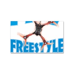 Fpv Freestyle T- Shirt F P V Freestyle Drone Racing Drawing Artwork T- Shirt (1) Sticker Rectangular (10 Pack) by ZUXUMI