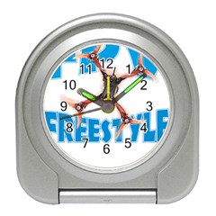 Fpv Freestyle T- Shirt F P V Freestyle Drone Racing Drawing Artwork T- Shirt (1) Travel Alarm Clock by ZUXUMI