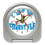 Fpv Freestyle T- Shirt F P V Freestyle Drone Racing Drawing Artwork T- Shirt (1) Travel Alarm Clock Front