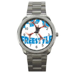 Fpv Freestyle T- Shirt F P V Freestyle Drone Racing Drawing Artwork T- Shirt (1) Sport Metal Watch by ZUXUMI