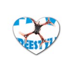 Fpv Freestyle T- Shirt F P V Freestyle Drone Racing Drawing Artwork T- Shirt (1) Rubber Heart Coaster (4 pack) Front