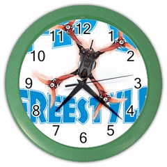 Fpv Freestyle T- Shirt F P V Freestyle Drone Racing Drawing Artwork T- Shirt (1) Color Wall Clock by ZUXUMI