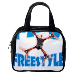 Fpv Freestyle T- Shirt F P V Freestyle Drone Racing Drawing Artwork T- Shirt (1) Classic Handbag (one Side) by ZUXUMI