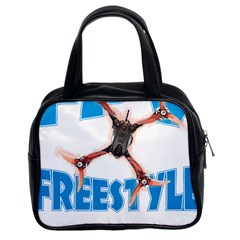 Fpv Freestyle T- Shirt F P V Freestyle Drone Racing Drawing Artwork T- Shirt (1) Classic Handbag (two Sides) by ZUXUMI