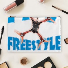 Fpv Freestyle T- Shirt F P V Freestyle Drone Racing Drawing Artwork T- Shirt (1) Cosmetic Bag (large) by ZUXUMI