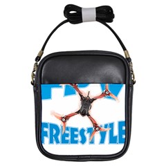 Fpv Freestyle T- Shirt F P V Freestyle Drone Racing Drawing Artwork T- Shirt (1) Girls Sling Bag by ZUXUMI