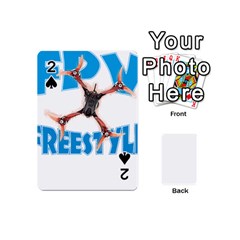 Fpv Freestyle T- Shirt F P V Freestyle Drone Racing Drawing Artwork T- Shirt (1) Playing Cards 54 Designs (mini) by ZUXUMI