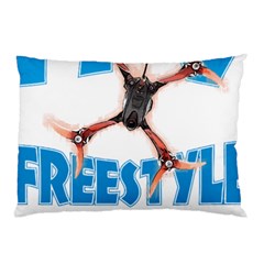 Fpv Freestyle T- Shirt F P V Freestyle Drone Racing Drawing Artwork T- Shirt (1) Pillow Case (two Sides) by ZUXUMI