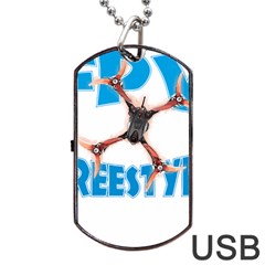 Fpv Freestyle T- Shirt F P V Freestyle Drone Racing Drawing Artwork T- Shirt (1) Dog Tag Usb Flash (one Side) by ZUXUMI