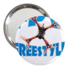 Fpv Freestyle T- Shirt F P V Freestyle Drone Racing Drawing Artwork T- Shirt (1) 3  Handbag Mirrors by ZUXUMI