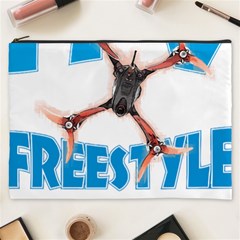 Fpv Freestyle T- Shirt F P V Freestyle Drone Racing Drawing Artwork T- Shirt (1) Cosmetic Bag (xxxl) by ZUXUMI