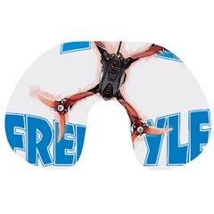 Fpv Freestyle T- Shirt F P V Freestyle Drone Racing Drawing Artwork T- Shirt (1) Travel Neck Pillow by ZUXUMI