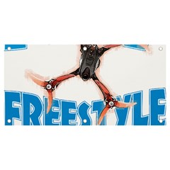 Fpv Freestyle T- Shirt F P V Freestyle Drone Racing Drawing Artwork T- Shirt (1) Banner And Sign 4  X 2  by ZUXUMI