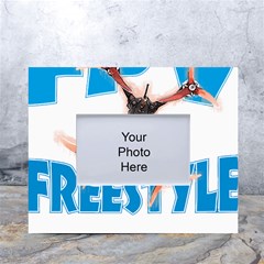 Fpv Freestyle T- Shirt F P V Freestyle Drone Racing Drawing Artwork T- Shirt (1) White Tabletop Photo Frame 4 x6  by ZUXUMI