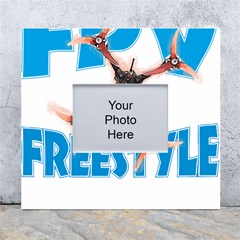 Fpv Freestyle T- Shirt F P V Freestyle Drone Racing Drawing Artwork T- Shirt (1) White Wall Photo Frame 5  X 7  by ZUXUMI