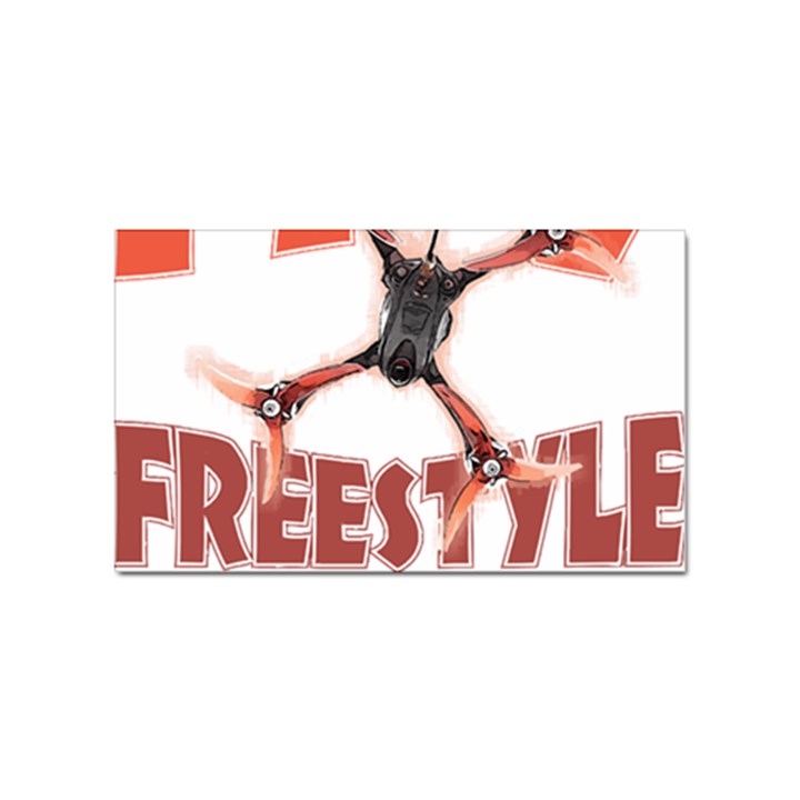 Fpv Freestyle T- Shirt F P V Freestyle Drone Racing Drawing Artwork T- Shirt (2) Sticker Rectangular (10 pack)