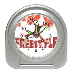 Fpv Freestyle T- Shirt F P V Freestyle Drone Racing Drawing Artwork T- Shirt (2) Travel Alarm Clock by ZUXUMI