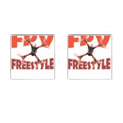 Fpv Freestyle T- Shirt F P V Freestyle Drone Racing Drawing Artwork T- Shirt (2) Cufflinks (square) by ZUXUMI