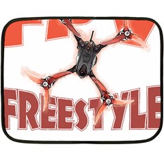 Fpv Freestyle T- Shirt F P V Freestyle Drone Racing Drawing Artwork T- Shirt (2) Two Sides Fleece Blanket (mini) by ZUXUMI